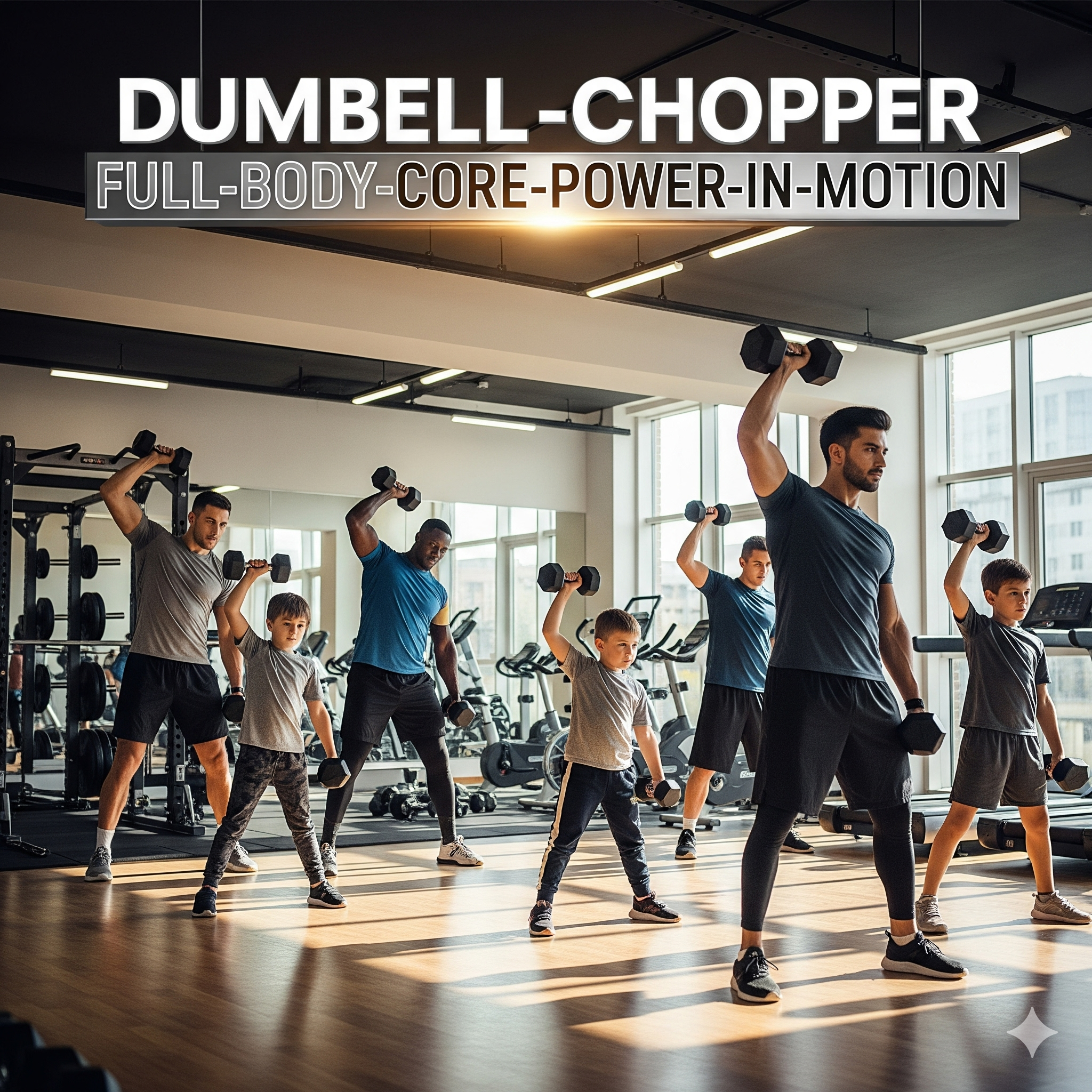 Dumbbell chopper